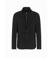 Armani Exchange Męska czarna kurtka Outdoor Kurtka przejściowa (6DZGHF-ZJZGZ-1200), używany na sprzedaż  Wysyłka do Poland