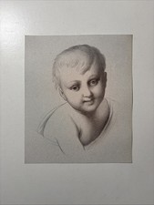 Gravura antiga retrato masculino criança estudo neoclássico da graça da inocência 1868 comprar usado  Enviando para Brazil