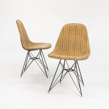 Usado, Par de cadeiras Eames Herman Miller DKR-1 da década de 1960 com bases Eiffel em tecido Girard comprar usado  Enviando para Brazil