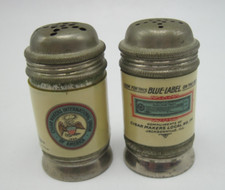 Fabricantes de charutos vintage Salt Pepper Int'l Union, Blue Label Jacksonville, Ill. comprar usado  Enviando para Brazil