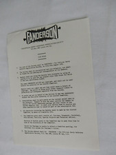 Fanderson 1981 club for sale  NORTHAMPTON