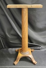 Antique oak pedestal for sale  Burton