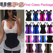 Usado, Modelador corporal feminino underbust/esporte látex cintura treinador espartilho qualidade superior comprar usado  Enviando para Brazil