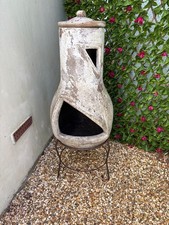 Large clay chiminea for sale  BOURNEMOUTH