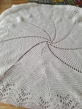 Handmade knitted white for sale  DUMBARTON