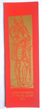 Marcador de bronze medieval cavaleiro em armadura John Hayward of Priors Court comprar usado  Enviando para Brazil