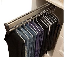 Trilho para cabide de roupas de armário, haste de armário removível 30-60cm, trilho para roupas de guarda-roupa, comprar usado  Enviando para Brazil