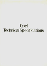 Opel specifications 1980 for sale  UK