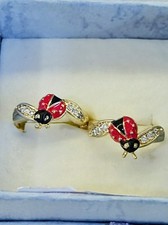Orecchini coccinella inossidab usato  Udine