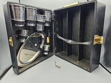 Usado, Antigo EVER-WEAR TRAV-L-BAR MCM Mini Bar Carry All Liquor Case com Chave comprar usado  Enviando para Brazil