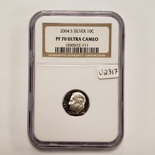2004-S 10c Roosevelt moeda de dez centavos de prata - NGC PF 70 Ultra Cameo - SKU-U2317 - ESTOQUE comprar usado  Enviando para Brazil