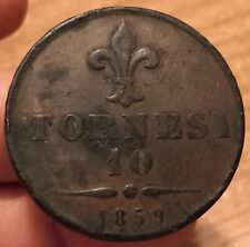 Moneta tornesi 1859 usato  Olbia