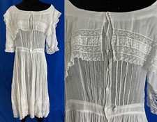 Edwardian embroidered white for sale  San Mateo