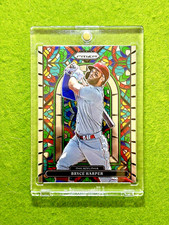 Camiseta Bryce Harper CARTÃO PRIZM VIDRO MANCHADO #3 Phillies SP 2022 Panini Baseball, usado comprar usado  Enviando para Brazil