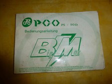 Pgo bedienungsanleitung werkze gebraucht kaufen  Mechernich