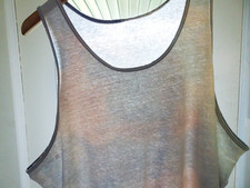 Camiseta regata G/XL vintage meados dos anos 90 Jerzees desbotada desgastada skate punk rock em branco, usado comprar usado  Enviando para Brazil