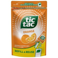 Saco de recarga Tic Tac Resealable, a granel 17,2 oz, menta sabor laranja, On-The-Go Re comprar usado  Enviando para Brazil