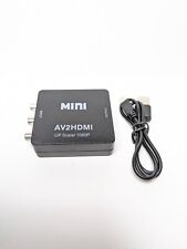 Conversor AV para HDMI RCA para HDMI 1080P mini adaptador de áudio e vídeo RCA jogos retrô comprar usado  Enviando para Brazil