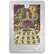 2021 Tarot Card-The High Priestess- 1 oz silver coin NZ MINT na sprzedaż  PL
