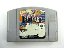 Antigo Deadly Arts Nintendo 64 videogame N64 usado somente cartucho de aluguel comprar usado Antigo Deadly Arts Nintendo 64 videogame N64 usado somente cartucho de aluguel comprar usado  Enviando para Brazil