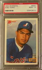 1993 BOWMAN #698 JOSE VIDRO MONTREAL EXPOS RC PSA 9 PERFEITO ESTADO BEISEBOL MLB NOVATO comprar usado  Enviando para Brazil