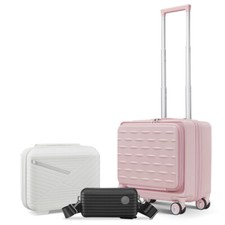 Conjunto de Bagagem de Mão 18" Laptop Interlayer, Mala de Viagem Feminina Masculina, Durável comprar usado  Enviando para Brazil