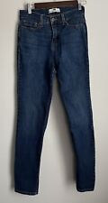 Usado, Jeans Levis 512 feminino perfeitamente emagrecedor perna fina bolsos cintura média tamanho. 8M comprar usado  Enviando para Brazil