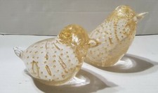 Murano golden birds for sale  Mansfield
