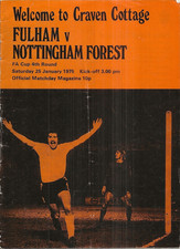 Football programme fulham for sale  FARINGDON