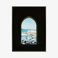 Używany, Plakat w ramie Morze Architektura Kamienna Brama Premium na sprzedaż  PL