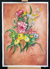 Watercolor flower painting for sale  Seattle