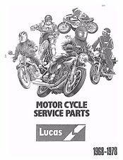 Lucas parts manual for sale  Lexington