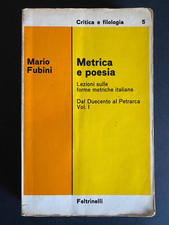 Libro metrica poesia usato  Torino