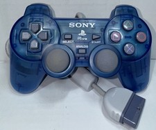 Controle analógico azul Sony PlayStation PSone PS1 fabricante de equipamento original limpo testado e funciona, usado comprar usado  Enviando para Brazil