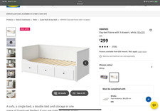 Ikea hemnes day for sale  TAMWORTH