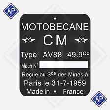 Plaque cadre motobécane d'occasion  Saulces-Monclin