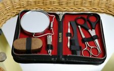 KIT DE CONJUNTO DE CUIDADOS DE MANICURE PEDICURE VINTAGE ESTOJO DE COURO 7 PEÇAS UM ÓTIMO CONJUNTO INCOMUM comprar usado  Enviando para Brazil