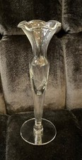 Etched glass footed for sale  Ridgeland