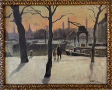 Dawn landscape with d'occasion  Anderlecht