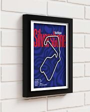 Arte de parede de circuito de corrida – Mapa de pista 3D: inspirado no circuito de Silverstone comprar usado  Enviando para Brazil