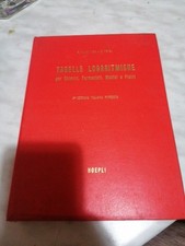 Tabelle logaritmiche edizione usato  Vercelli