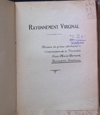 Rayonnement virginal soubirous gebraucht kaufen  Koblenz