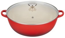 LE CREUSET FORNO DE CHEF DE FERRO FUNDIDO ESMALTADO 7,5 QT L2574G-3267 - CERISE comprar usado  Enviando para Brazil