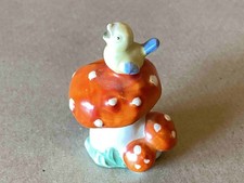 Vogel fliegenpilzvase hummel gebraucht kaufen  Owen