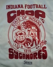Indiana IU Fútbol Rally Toalla Chop The Sycamores Indiana State 12/09/25 segunda mano  Embacar hacia Mexico