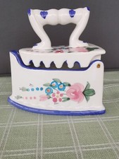 Bügeleisen keramik blumendeko gebraucht kaufen  Moormerland