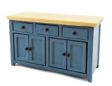 Casa De Muñecas Azul Y Pino Aparador Madera Moderna Para Cocina Y Comedor comprar usado  Enviando para Brazil