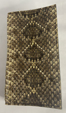 Cartera plegable Rattlesnake con cuero genuino con inserciones para tarjetas de crédito, usado segunda mano  Embacar hacia Argentina