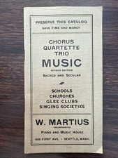 Usado, Antigo livro catálogo de piano de música vintage Seattle Washington Gordon Hensel comprar usado  Enviando para Brazil