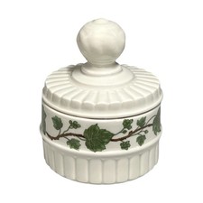 Accesorios de baño de porcelana francesa vintage de París, baratija, olla en polvo segunda mano  Embacar hacia Mexico